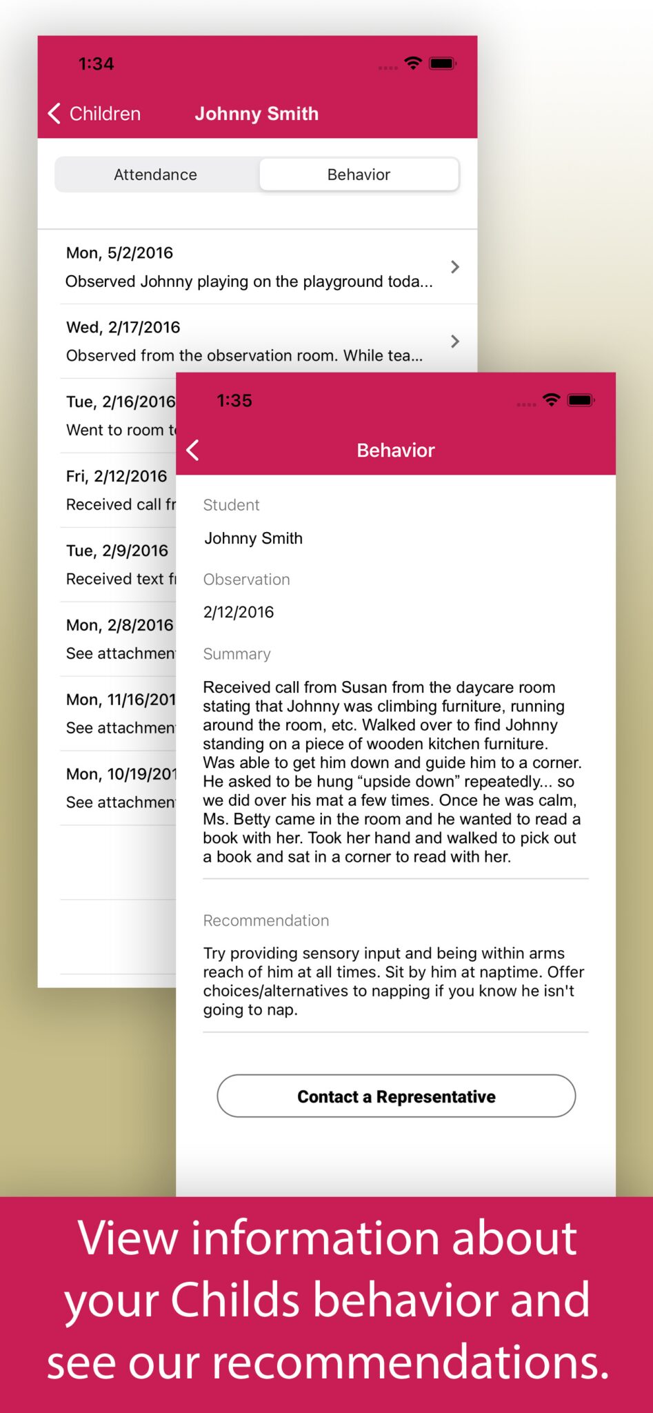 screenshot NKCAC head start app