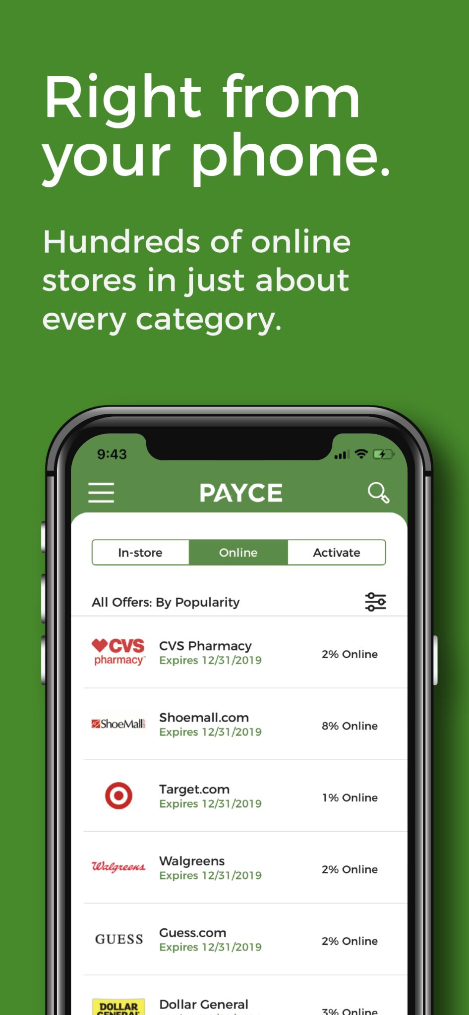 payce pays app development screenshot