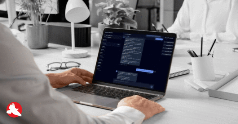 AI chatbot proof of concept interface built by Red Hawk Technologies