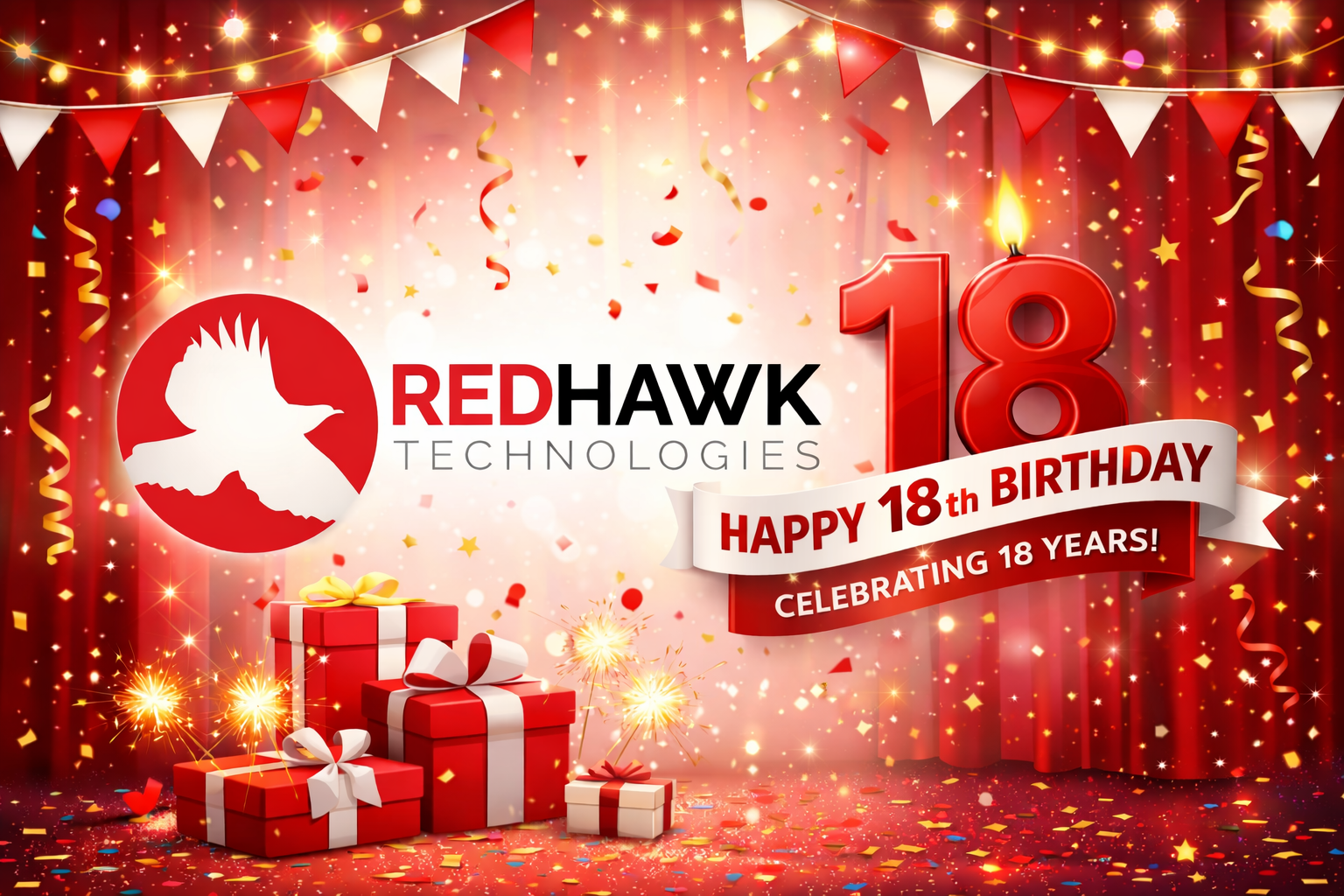 Celebrating Red Hawk Technologies 18th anniversary